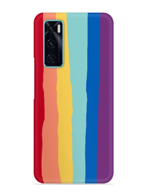 Rainbow Genuine Liquid Snap Case for Vivo V20 Se Zapvi