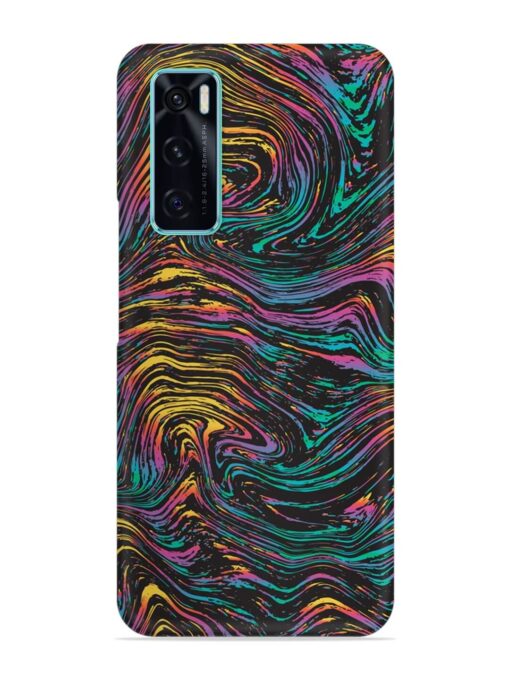 Abstract Liquid Colors Snap Case for Vivo V20 Se Zapvi