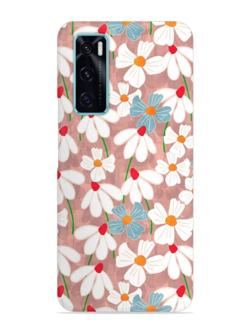 Abstract Petal Flowers Snap Case for Vivo V20 Se