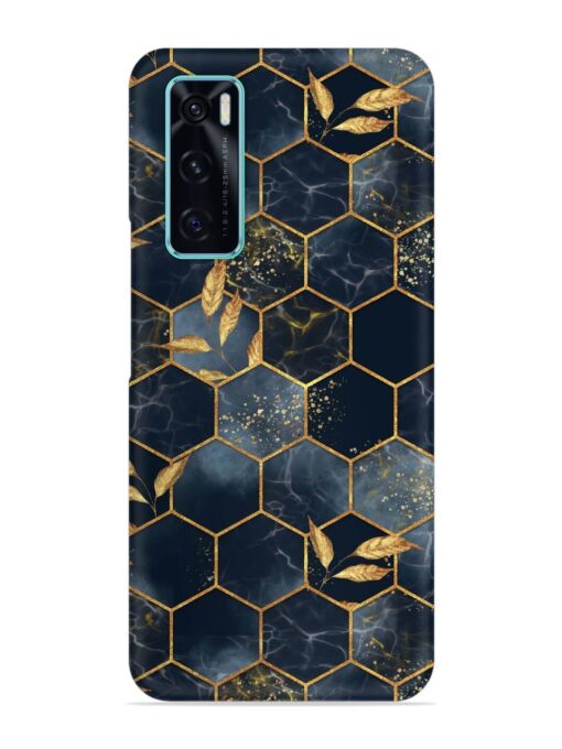 Marble Hexagon Seamless Snap Case for Vivo V20 Se Zapvi