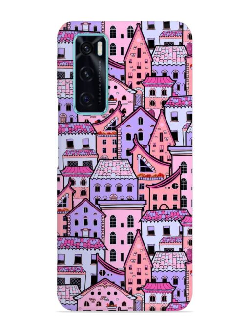 Seamless Pattern Houses Snap Case for Vivo V20 Se Zapvi