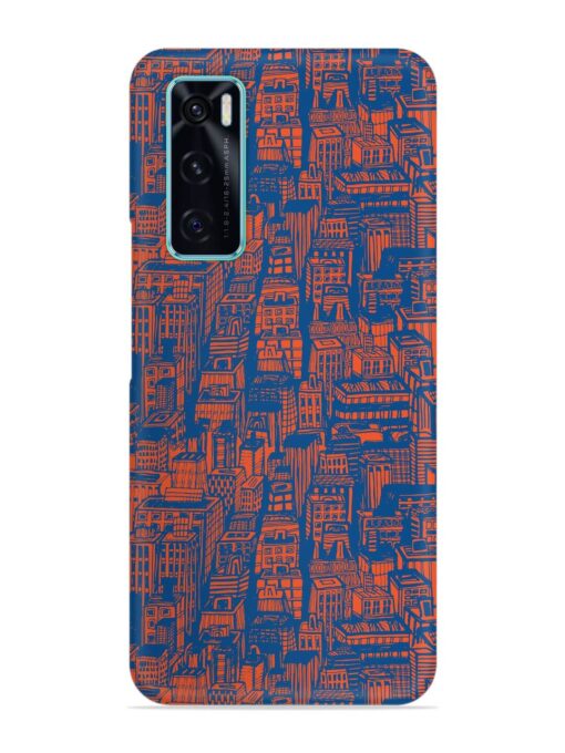 Hand Drawn Seamless Snap Case for Vivo V20 Se Zapvi