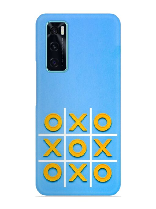 Yellow Plastic Crosses Snap Case for Vivo V20 Se Zapvi