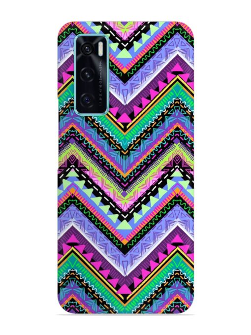 Tribal Aztec Print Snap Case for Vivo V20 Se Zapvi