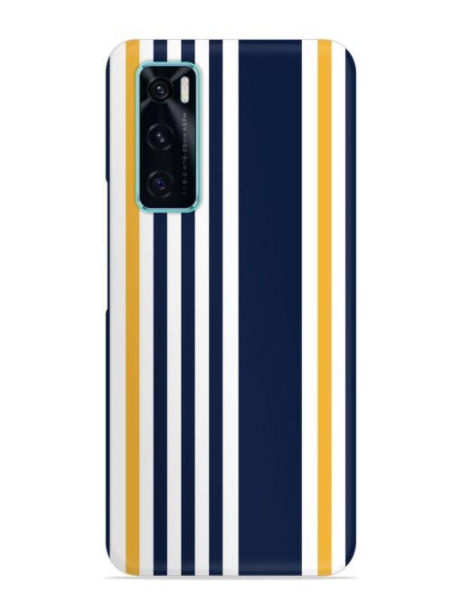 Seamless Stripe Pattern Snap Case for Vivo V20 Se Zapvi