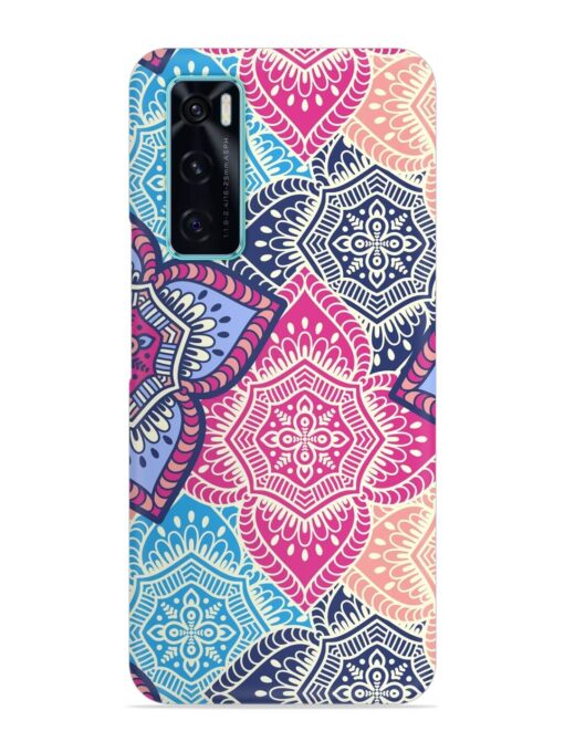 Ethnic Floral Seamless Snap Case for Vivo V20 Se Zapvi