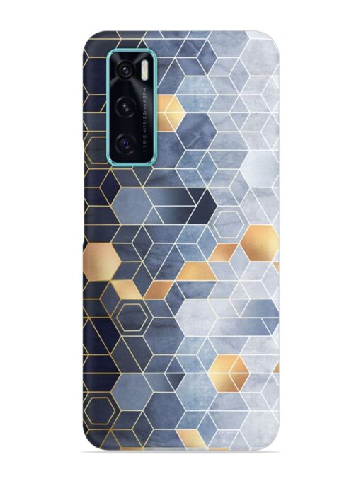 Geometric Abstraction Hexagons Snap Case for Vivo V20 Se Zapvi