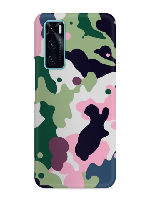 Seamless Funky Camouflage Snap Case for Vivo V20 Se Zapvi