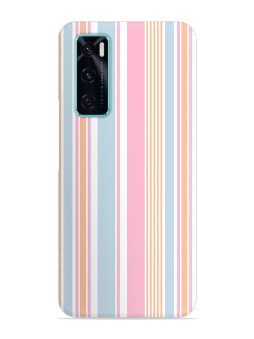 Stripe Seamless Pattern Snap Case for Vivo V20 Se Zapvi