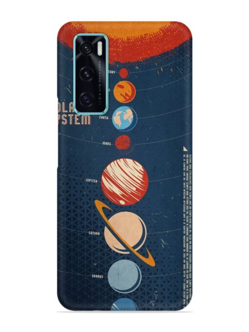 Solar System Vector Snap Case for Vivo V20 Se Zapvi