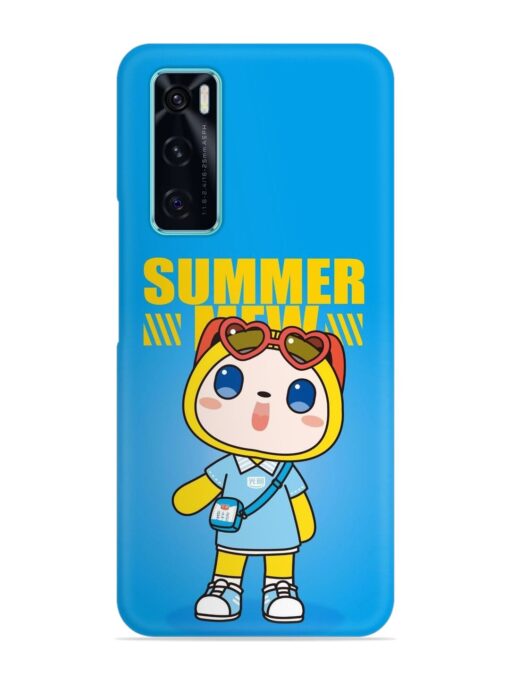 Summer Mew Cartoon Snap Case for Vivo V20 Se Zapvi