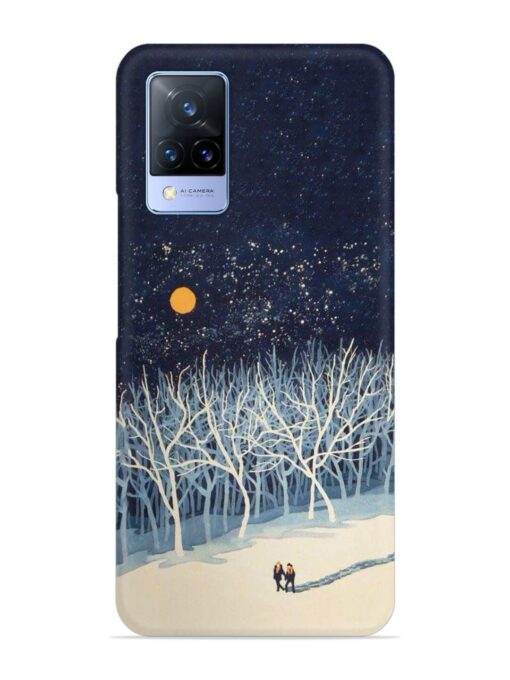 Full Moon Snowshoe Tour Snap Case for Vivo V21 (5G) Zapvi