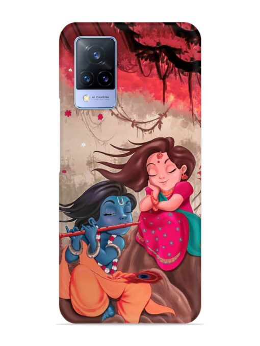 Radhe Krishna Water Art Snap Case for Vivo V21 (5G)