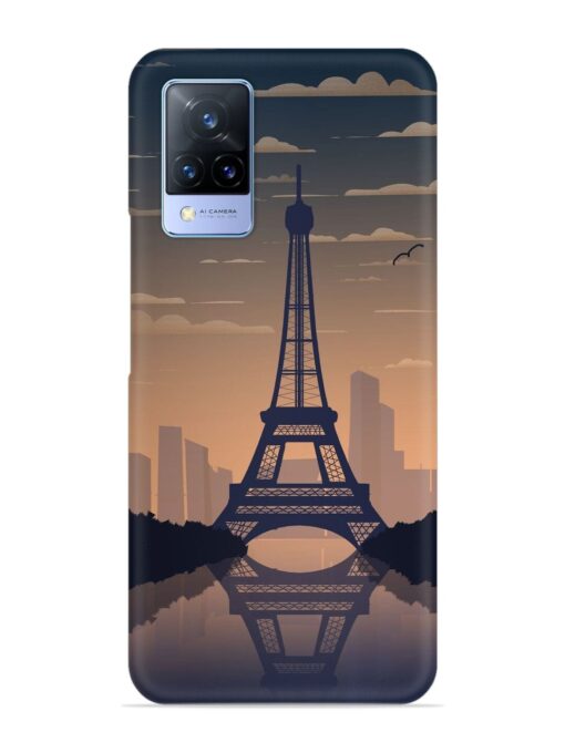 France Paris Eiffel Tower Gradient Snap Case for Vivo V21 (5G) Zapvi