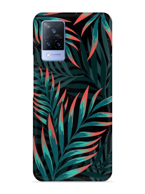 Green Leaf Art Snap Case for Vivo V21 (5G) Zapvi