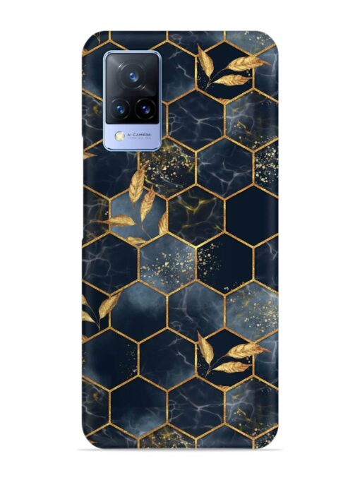 Marble Hexagon Seamless Snap Case for Vivo V21 (5G) Zapvi