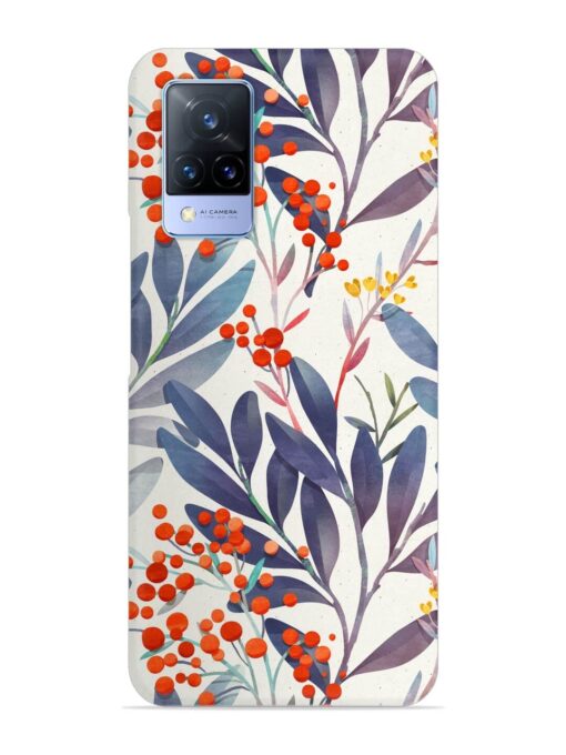 Seamless Floral Pattern Snap Case for Vivo V21 (5G) Zapvi