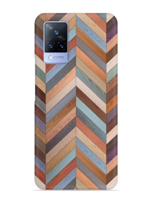 Seamless Wood Parquet Snap Case for Vivo V21 (5G)