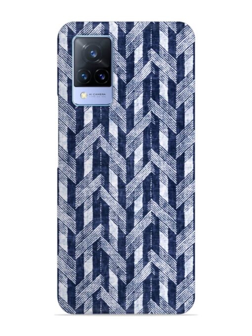 Abstract Herringbone Motif Snap Case for Vivo V21 (5G) Zapvi