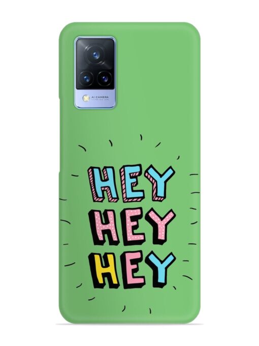 Hey Vector Cartoon Snap Case for Vivo V21 (5G) Zapvi