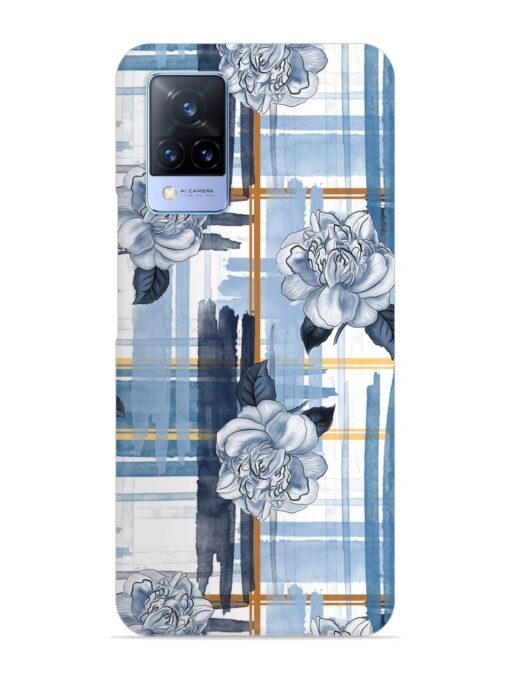 Watercolor Pattern Rose Snap Case for Vivo V21 (5G)