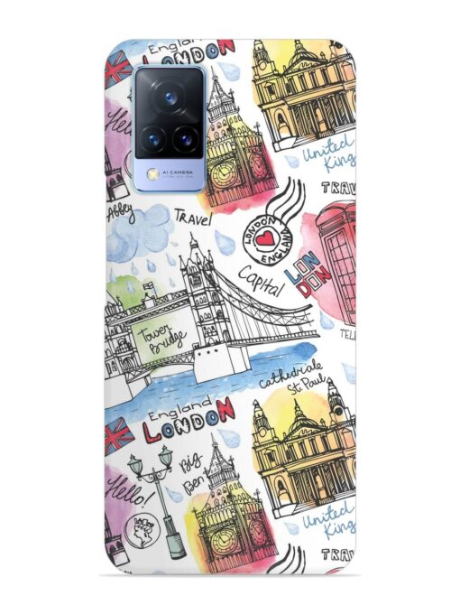 Vector London Landmark Snap Case for Vivo V21 (5G) Zapvi