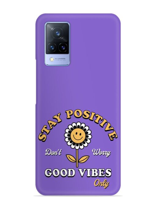 Retro Positive Flower Snap Case for Vivo V21 (5G)