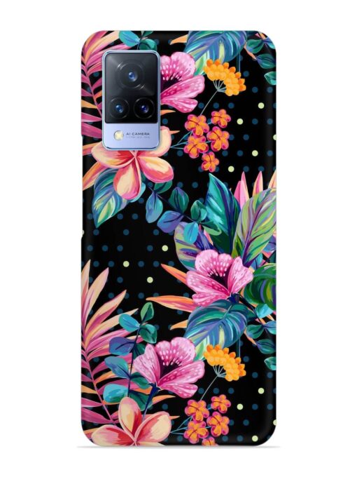 Seamless Floral Pattern Snap Case for Vivo V21 (5G) Zapvi