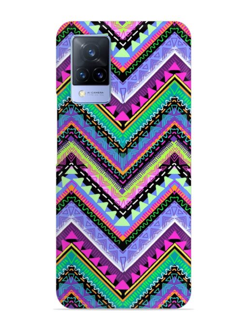 Tribal Aztec Print Snap Case for Vivo V21 (5G) Zapvi