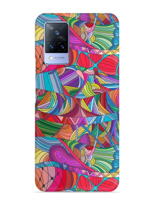 Seamless Patterns Hand Drawn Snap Case for Vivo V21 (5G)