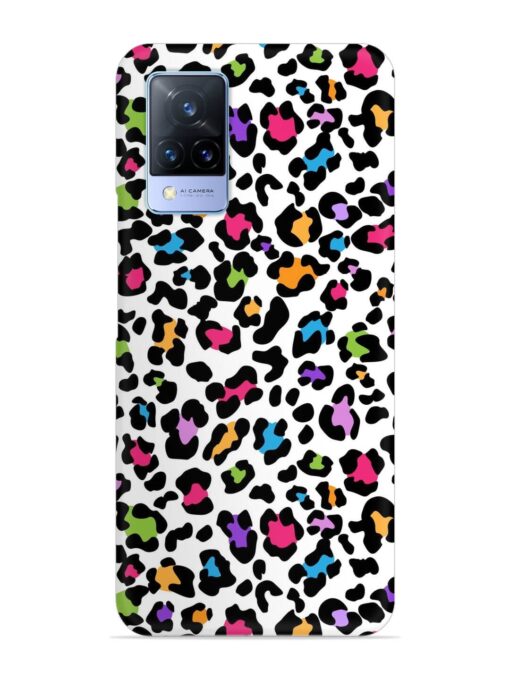 Seamless Leopard Pattern Snap Case for Vivo V21 (5G)