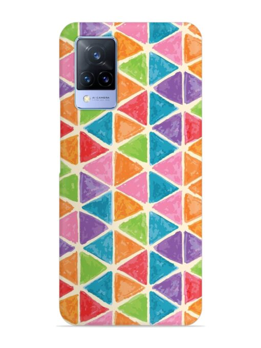 Seamless Colorful Isometric Snap Case for Vivo V21 (5G)