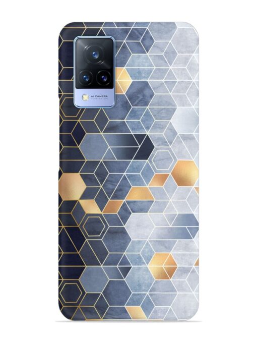 Geometric Abstraction Hexagons Snap Case for Vivo V21 (5G) Zapvi