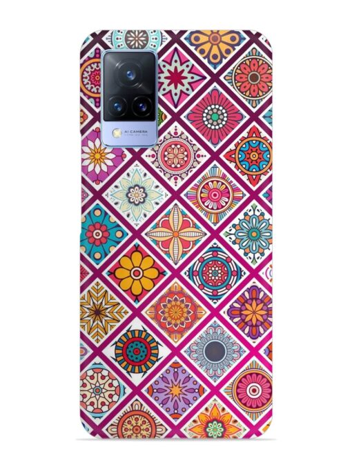 Seamless Tile Pattern Snap Case for Vivo V21 (5G) Zapvi