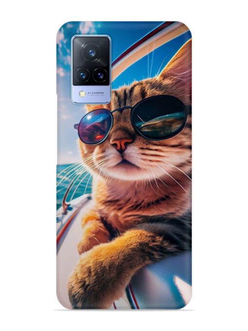 Cat In Style Snap Case for Vivo V21 (5G) Zapvi