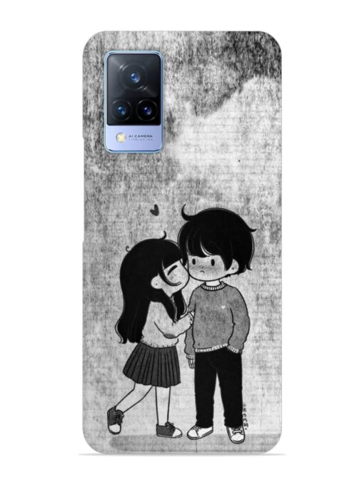 Couple Love Highlights Snap Case for Vivo V21 (5G) Zapvi