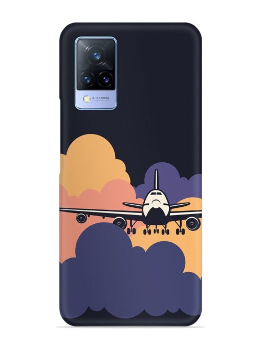 Aeroplane vector Snap Case for Vivo V21 (5G) Zapvi