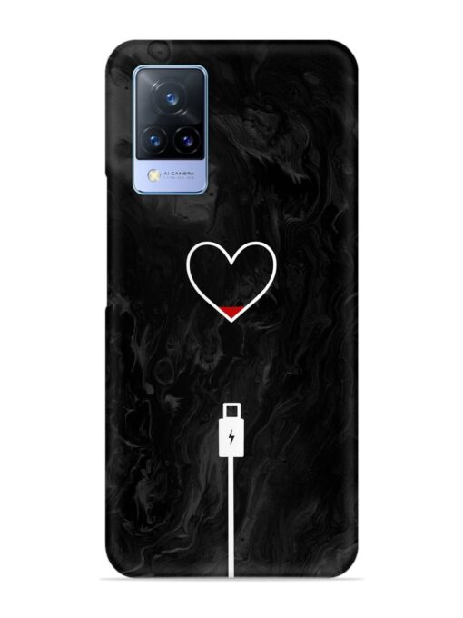 Heart Charging Vector Snap Case for Vivo V21 (5G) Zapvi