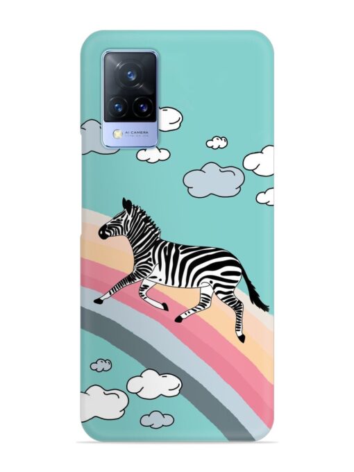 Running Zebra Snap Case for Vivo V21 (5G) Zapvi