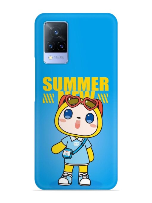 Summer Mew Cartoon Snap Case for Vivo V21 (5G) Zapvi