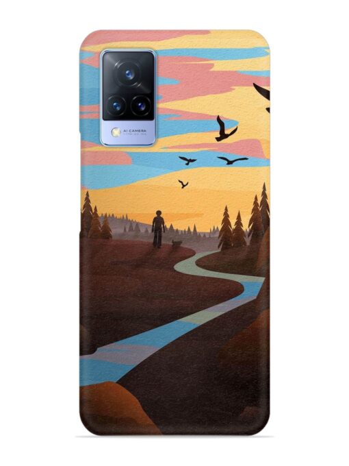 Natural Landscape Art Snap Case for Vivo V21 (5G)