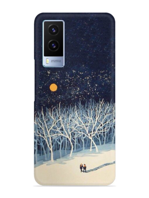 Full Moon Snowshoe Tour Snap Case for Vivo V21E (5G) Zapvi