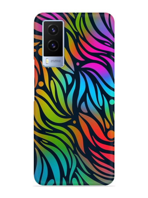 Abstract Leaf Design Snap Case for Vivo V21E (5G) Zapvi