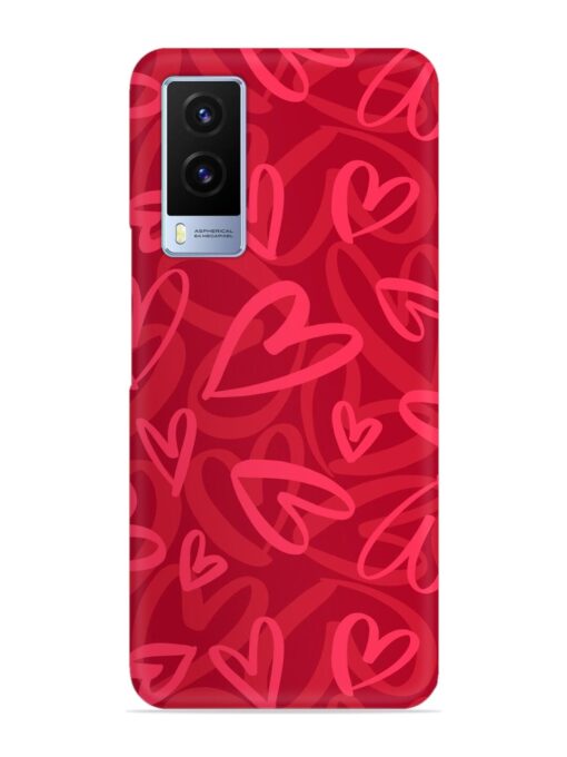 Seamless Romantic Pattern Snap Case for Vivo V21E (5G) Zapvi