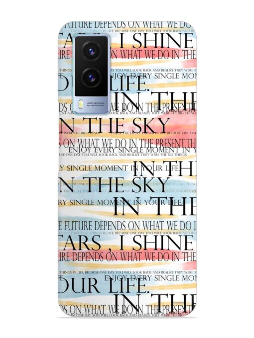 Seamless Slogans Pattern Snap Case for Vivo V21E (5G) Zapvi