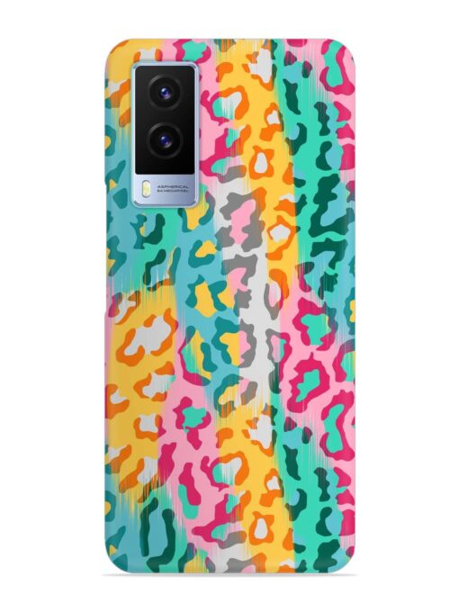 Seamless Vector Colorful Snap Case for Vivo V21E (5G) Zapvi