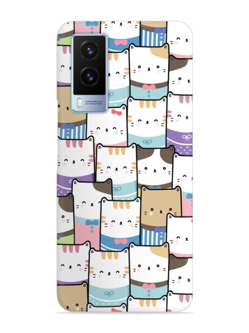 Cute Adorable Cat Snap Case for Vivo V21E (5G) Zapvi