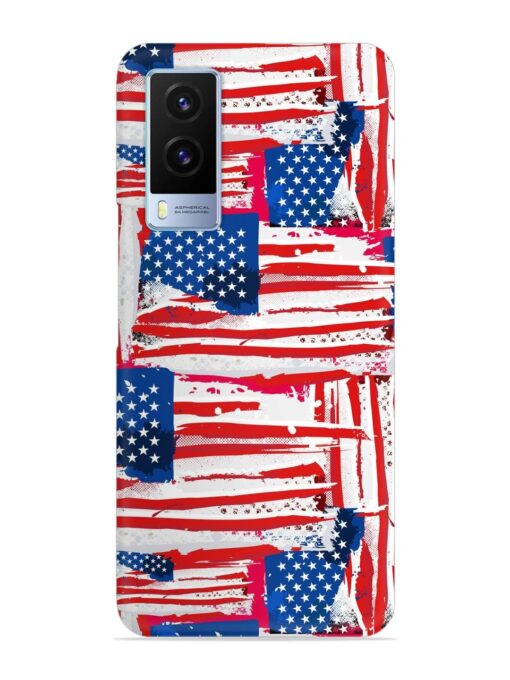 Usa Flag Seamless Snap Case for Vivo V21E (5G) Zapvi