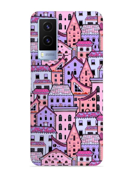 Seamless Pattern Houses Snap Case for Vivo V21E (5G) Zapvi