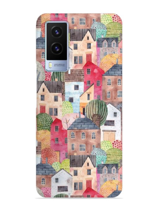 Abstract Seamless Pattern Snap Case for Vivo V21E (5G) Zapvi